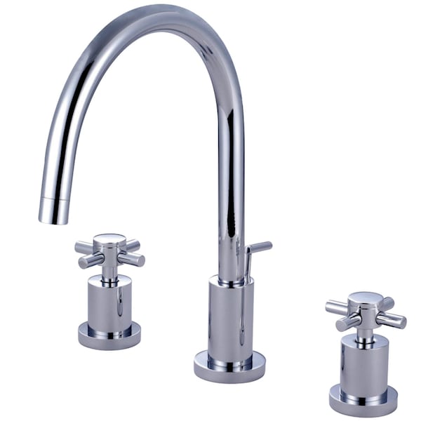 KS8921DX 8" Widespread Bathroom Faucet, Polished Chrome